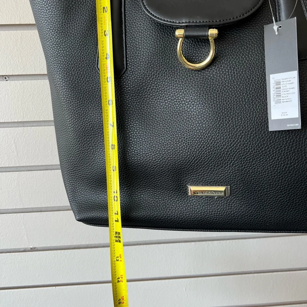 Tahari Women’s Tote Bag. Black and New With Tags! 12” L x 16”W.